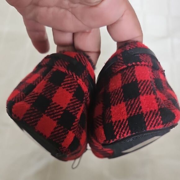 Torrid Red and Black Checkered Moccasin Slippers - Picture 12 of 16